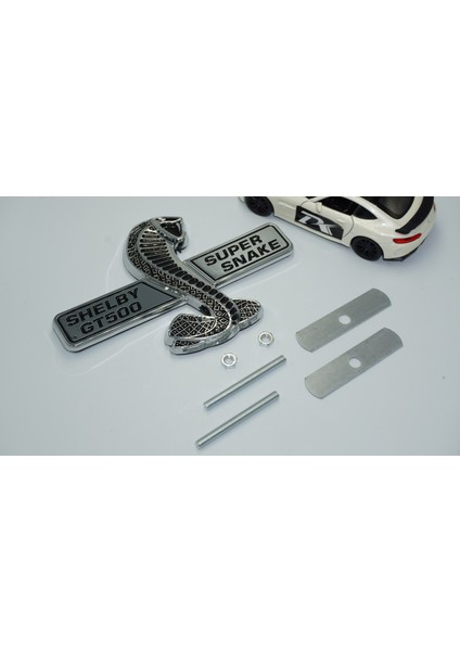 Mustang Shelby GT500 Kobra Ön Panjur Vidalı Krom Abs Logo indirimleri