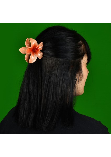 Lotus Çiçeği Mandal Saç Tokası