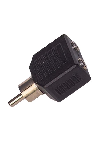 1 Rca Erkek / 3.5 mm Stereo 2 Dişi Çevirici Jack