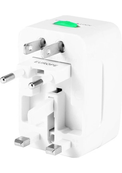 Narita NRT-640 Unıversal Çoklu Priz Çevirici Seyahat Adaptör (125V-250V-6A-13A)
