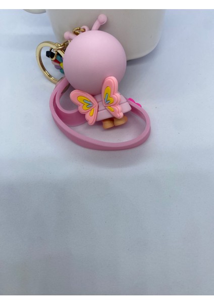 Pembekız Bebek Çanta Süsü Anahtarlık