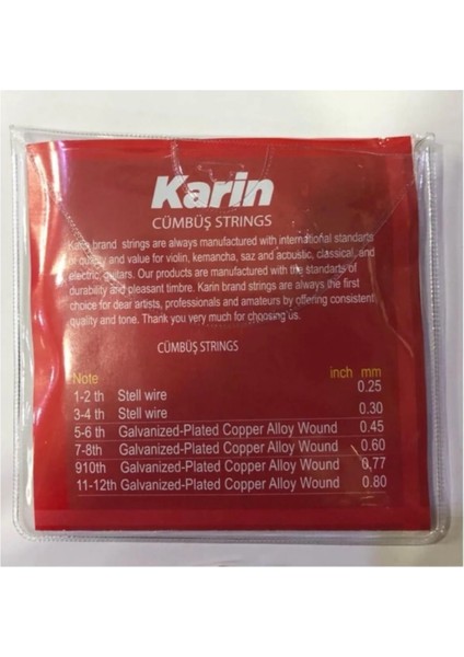 Profesyonel Standart Cümbüş Teli Seti ve Mızrap fiyatları