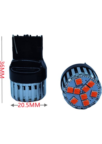 T20 Dekoratif LED Ampul Tek Duy Canbuslı Kırmızı 12V 4W / LAAM948-2