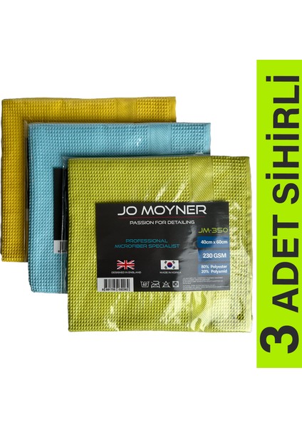 3'lü Mikrofiber Temizlik Bezi Ilbay's Pella Bivera Miclo Cleaning Silva Flink & Sauber Viscomop Tipi 40X60 cm
