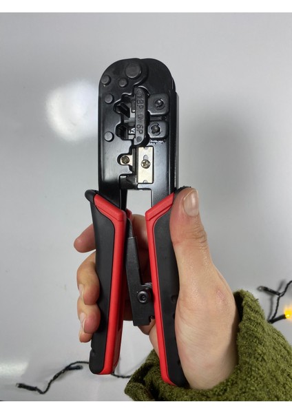 Telefon Pensesi Network RJ45 RJ11 RJ12 Kablo Sıkma Kesme Sıyırma Pense