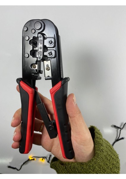 Telefon Pensesi Network RJ45 RJ11 RJ12 Kablo Sıkma Kesme Sıyırma Pense