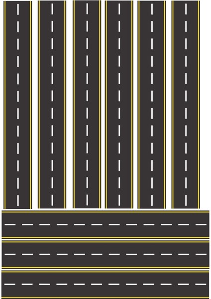 Trafik Levhaları, Araçlar ve Yollar Çocuk Odası Duvar Sticker Set
