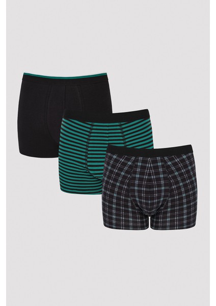 Tartan Desenli 3 lü Boxer