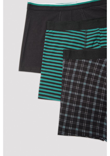 Tartan Desenli 3 lü Boxer indirimleri