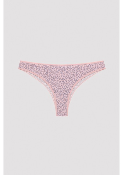 Soft Floral Shadow Çok Renkli 3 lü Brazilian Külot fiyatları