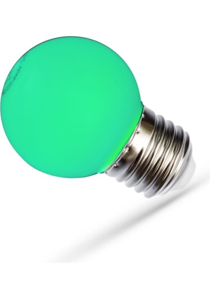 1 Watt E27 Duylu LED Ampul Yeşil