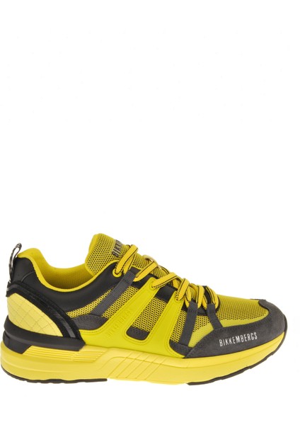 Antrasit - Sarı Erkek Sneaker 20213/CP