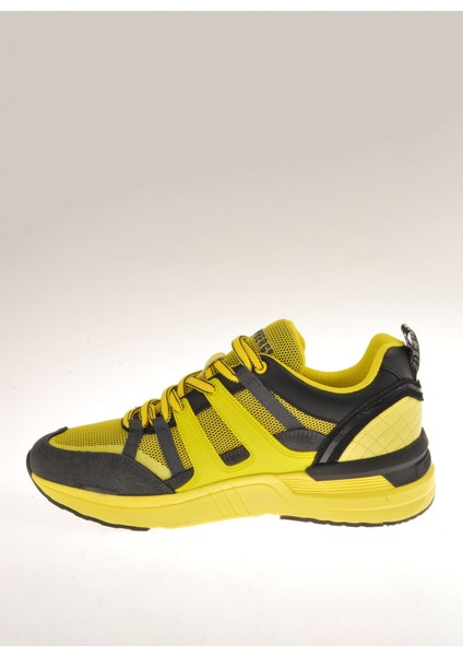 Antrasit - Sarı Erkek Sneaker 20213/CP