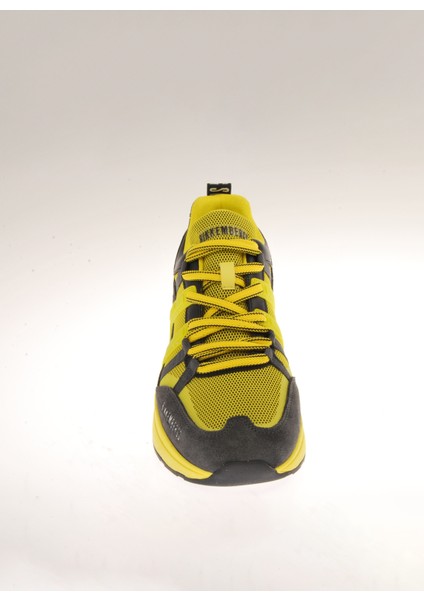 Antrasit - Sarı Erkek Sneaker 20213/CP