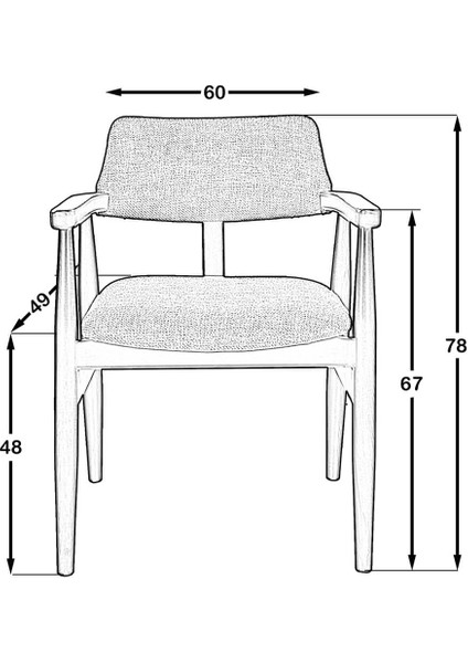 Kozza Home Panama Sandalye Naturel