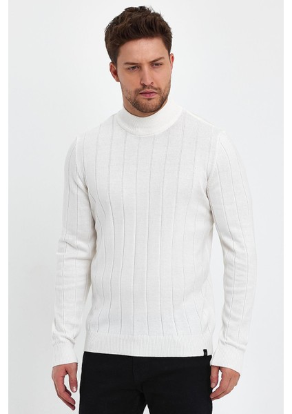 Yarım Balıkçı Regular Fit Triko Kazak (E23-6706)