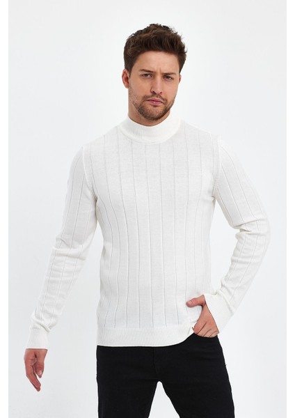 Yarım Balıkçı Regular Fit Triko Kazak (E23-6706)