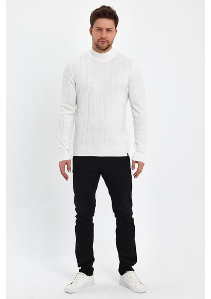 Yarım Balıkçı Regular Fit Triko Kazak (E23-6706)