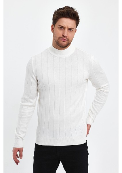 Yarım Balıkçı Regular Fit Triko Kazak (E23-6706) fırsatları