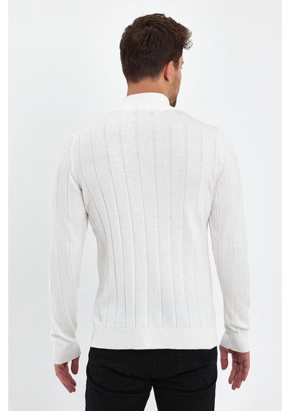 Yarım Balıkçı Regular Fit Triko Kazak (E23-6706) indirimleri