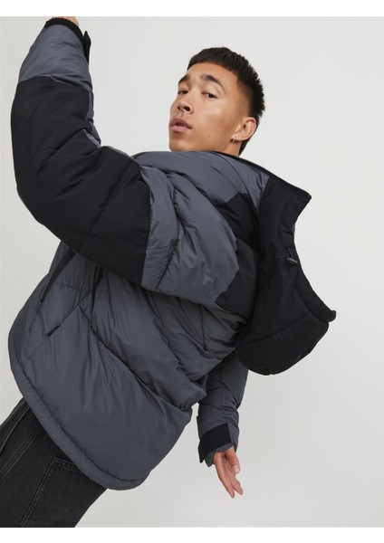Kapüşonlu Gray-Black Erkek Mont 12214648 indirimleri