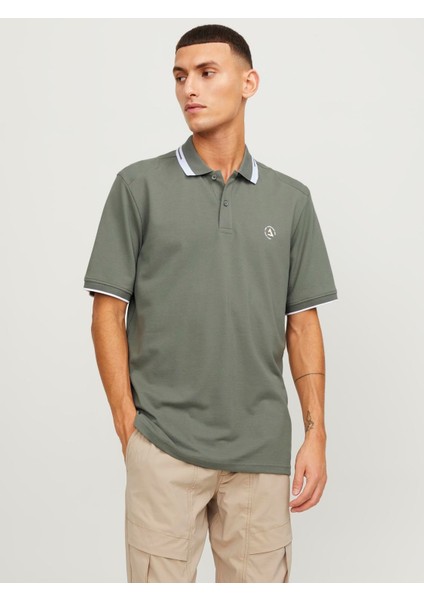 Polo Yaka Yeşil Erkek T-Shirt 12252395