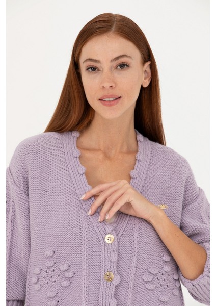 Lila Kadın Hırka 1660106 fiyatları