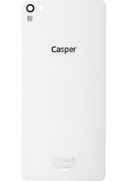 Casper Vıa V10 Arka Kapak Batarya Pil Kapağı - Beyaz
