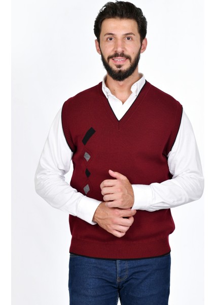 Erkek Çelik Örgü Intersiye Kışlık Kalın Triko V Yaka Triko Örgü Tüylenmez Baba Süveter fiyatları