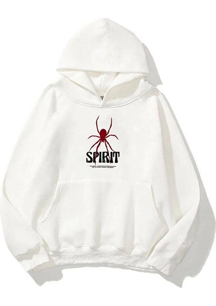 Only Trend Wear Unisex Spirit Örümcek Sırt Baskılı Oversize Sweatshirt