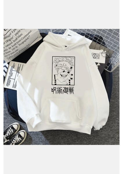 Jujutsu Kaisen Sukuna Hand Kapşonlu Sweatshirt
