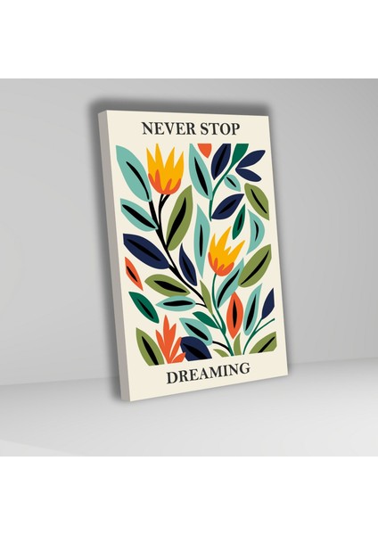 3'lü Kanvas Tablo Seti Kaliteli Çok Renkli Soyut Çiçekler modelleri