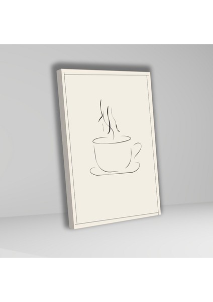 3'lü Kanvas Mutfak Tablo Seti Çizgisel Coffee Time fiyatları