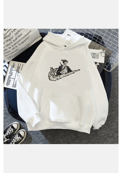Chain Saw Man Aki Kapşonlu Sweatshirt