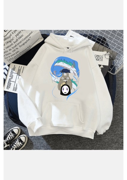 Komşum Totoro Kapşonlu Sweatshirt