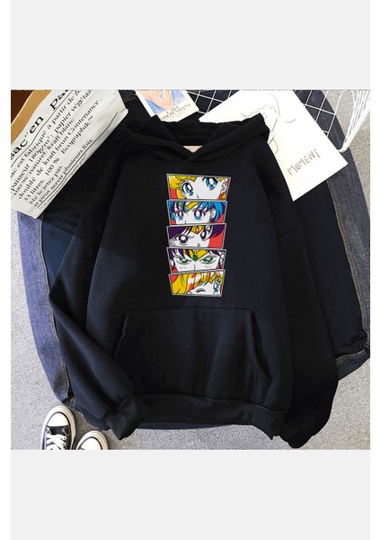 Sailor Moon Kapşonlu Sweatshirt