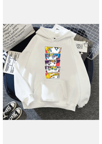 Sailor Moon Kapşonlu Sweatshirt
