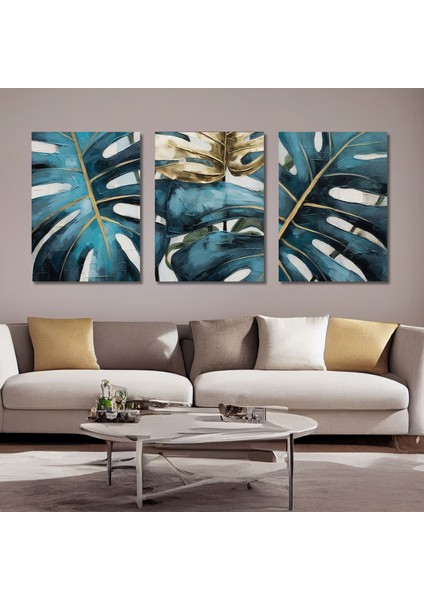 3'lü Kanvas Tablo Seti Yüksek Kaliteli Baskı Deve Tabanı