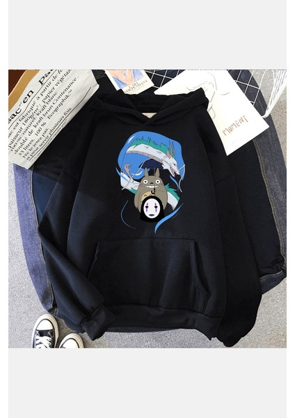 Komşum Totoro Kapşonlu Sweatshirt