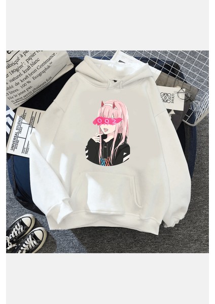 Darling In The Franxx Zero Kapşonlu Sweatshirt