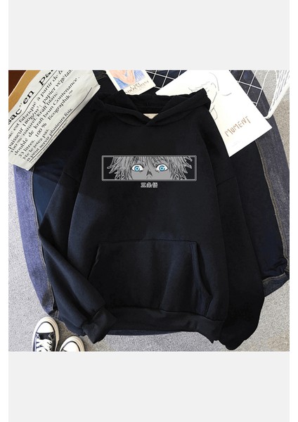Jujutsu Kaisen Gojo Eyes Kapşonlu Sweatshirt