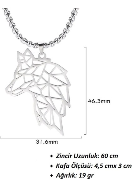 Kurt Fenrir Iskandinav Odin Nordik 316L Çelik Erkek Kolye indirimleri