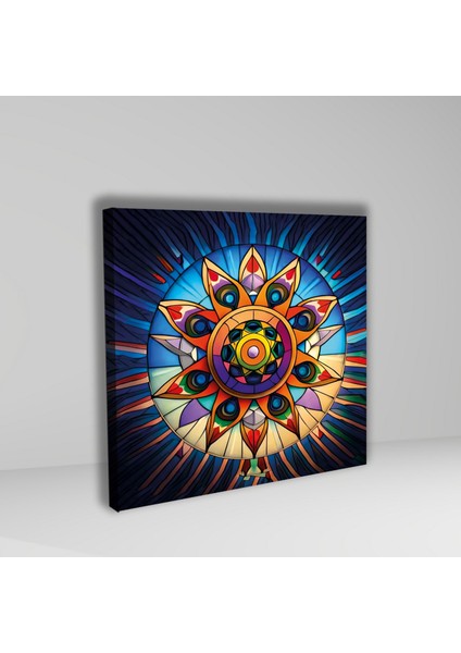 Tekli Kare Kanvas Tablo Yüksek Kalite Renkli Yuvarlak Tasarım fiyatları