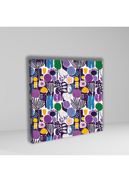 Tekli Kare Kanvas Tablo Kaliteli Renkli Şekilsel Tasarımlar fiyatları