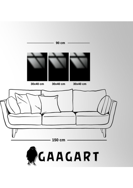 3'lü Metal Çerçeveli Cam Tablo Seti Soyut Renkli Kuş Tüyleri fırsatları