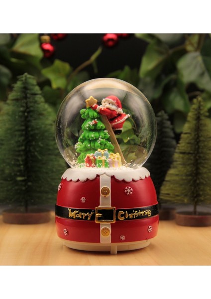 Yılbaşı Kar Küresi Noel Işıklı ve Müzikli Christmas Noel Baba ve Kardan Adam Kurdela