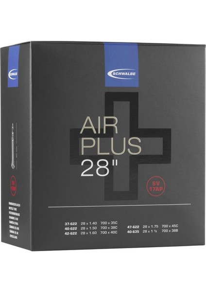 Air Plus Iç Lastik 700X35-45 ( SV17AP ) E-Bike Iç Lastik Ince Sibop 40 mm