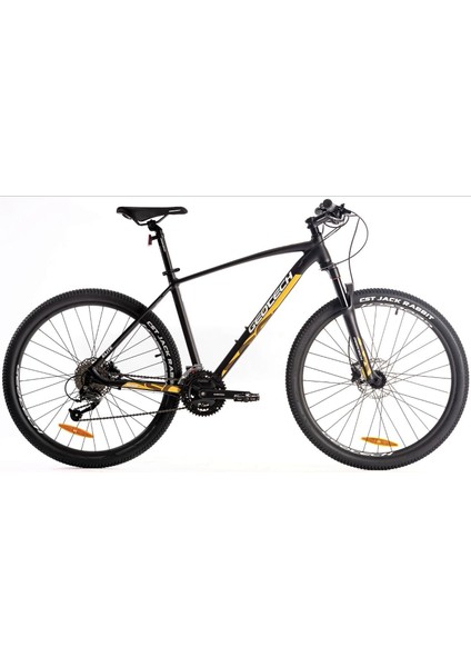 Mode Elite 27.5 Jant 27 Vites Hd Dağ Bisikleti - Mat Siyah Sarı 49 cm