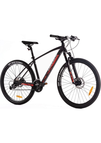 Mode Elite 27.5 Jant 27 Vites Hd Dağ Bisikleti - Mat Siyah Kırmızı 45 cm