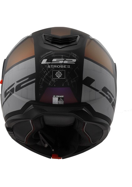 Ls2 Strobe 2 Orıon Mat Siyah-Mor-Mavi Kask